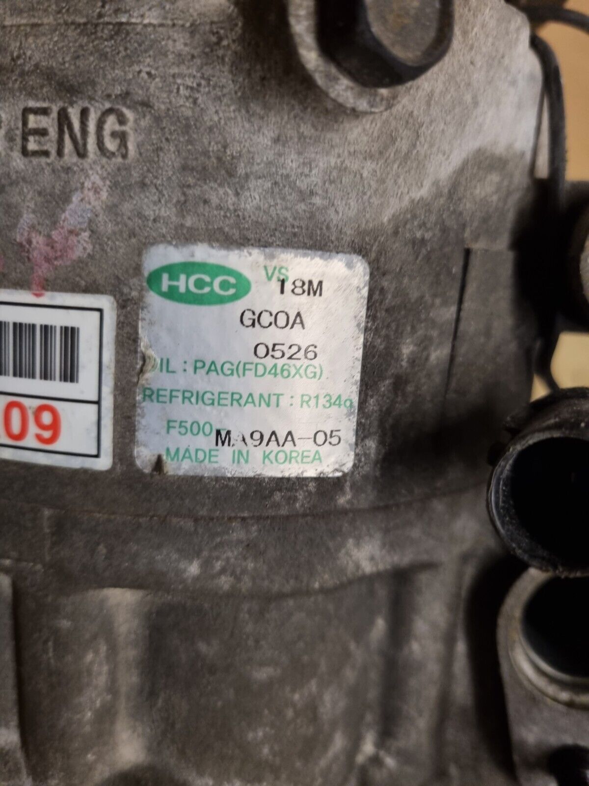 HYUNDAI SANTA FE CM 2.2 CRDI D4HB 2010-2012 DIESEL GENUINE AC PUMP F500-MA9AA-05