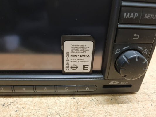 NISSAN JUKE F15 2010-2014 SAT NAV CD STEREO RADIO HEAD UNIT + SD CARD 25915BH10C