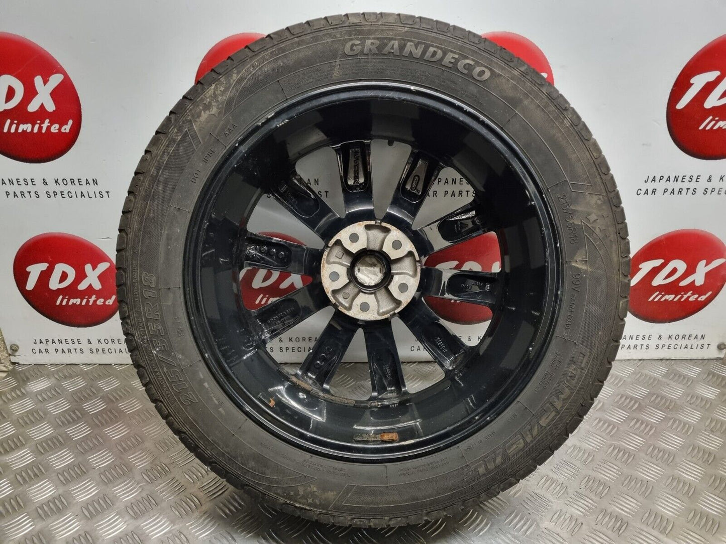 NISSAN QASHQAI J10 2007-2013 18 INCH DIAMOND CUT ALLOY WHEEL 215/55/18 JD18A