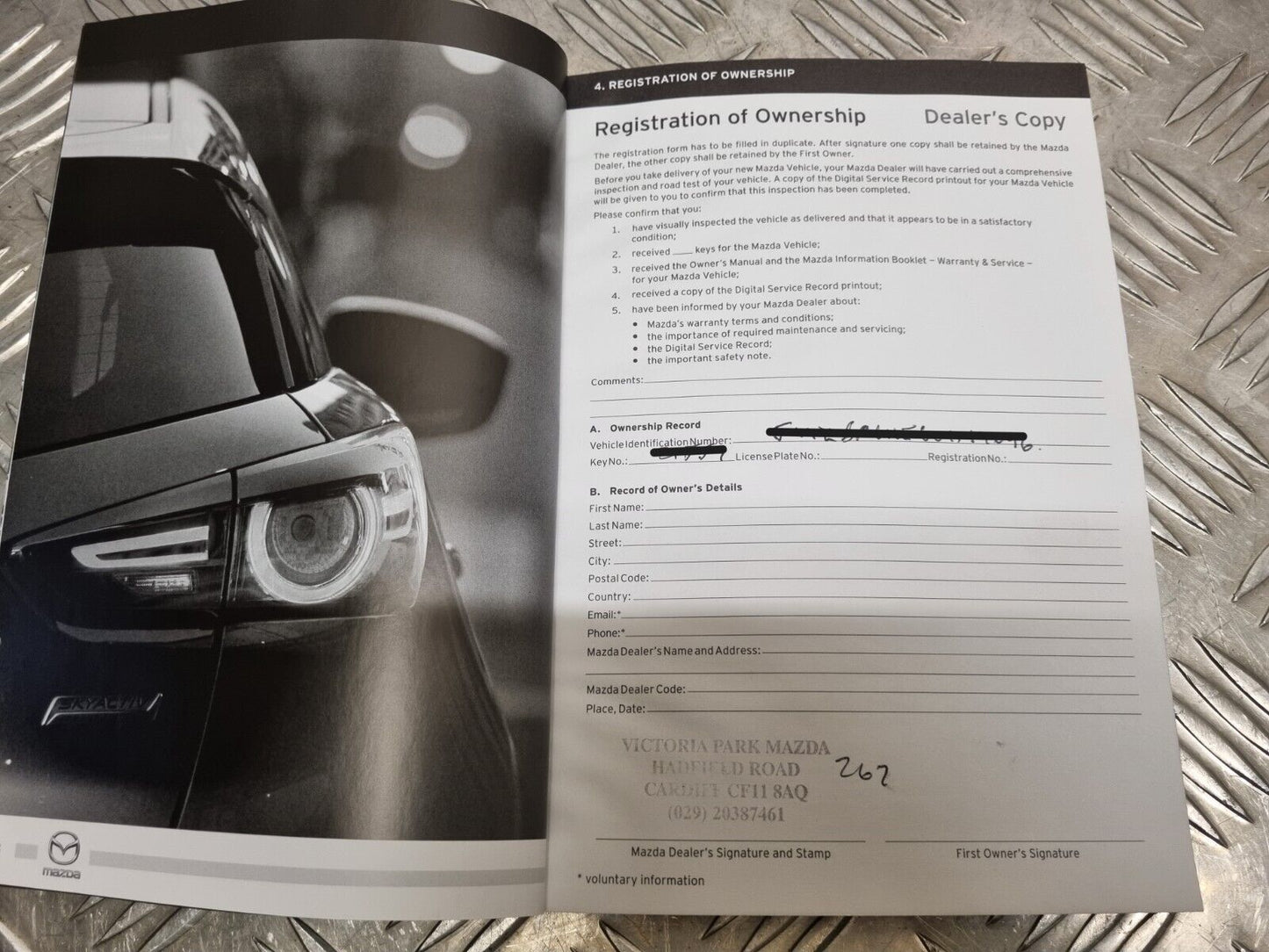 MAZDA 3 (BP) MK4 2019-2023 GENUINE OWNERS MANUAL HANDBOOK BOOK PACK WALLET