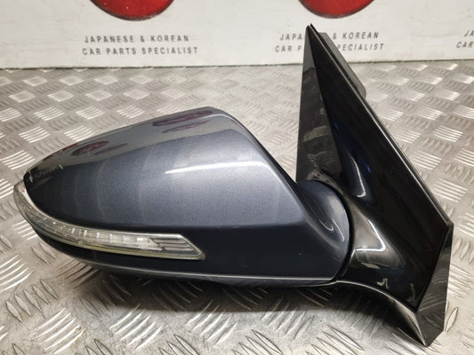 HYUNDAI I40 VF 2011-2019 GENUINE DRIVERS SIDE POWER FOLD WING MIRROR W8U BLUE