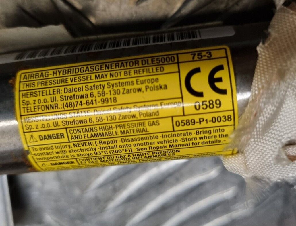 TOYOTA AURIS MK2 ESTATE 2012-2018 GENUINE PASSENGERS SIDE ROOF CURTAIN AIRBAG