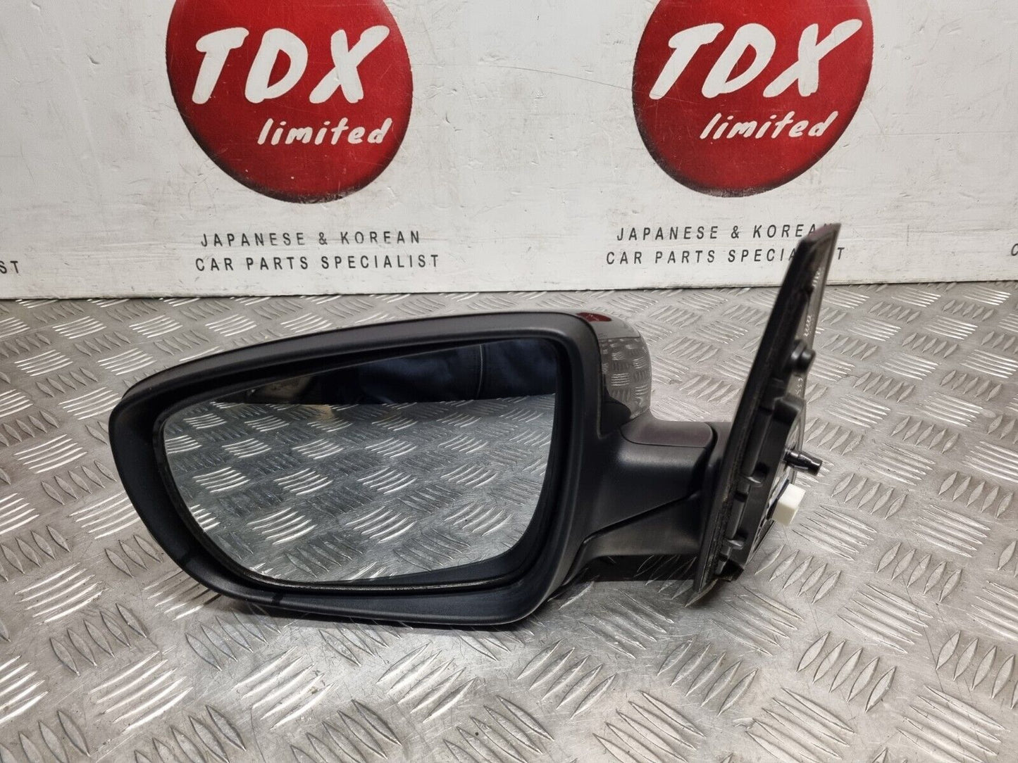 KIA CARENS (RP) MK3 2013-2019 PASSENGERS POWER FOLD PUDDLE LIGHT MIRROR 9H BLACK