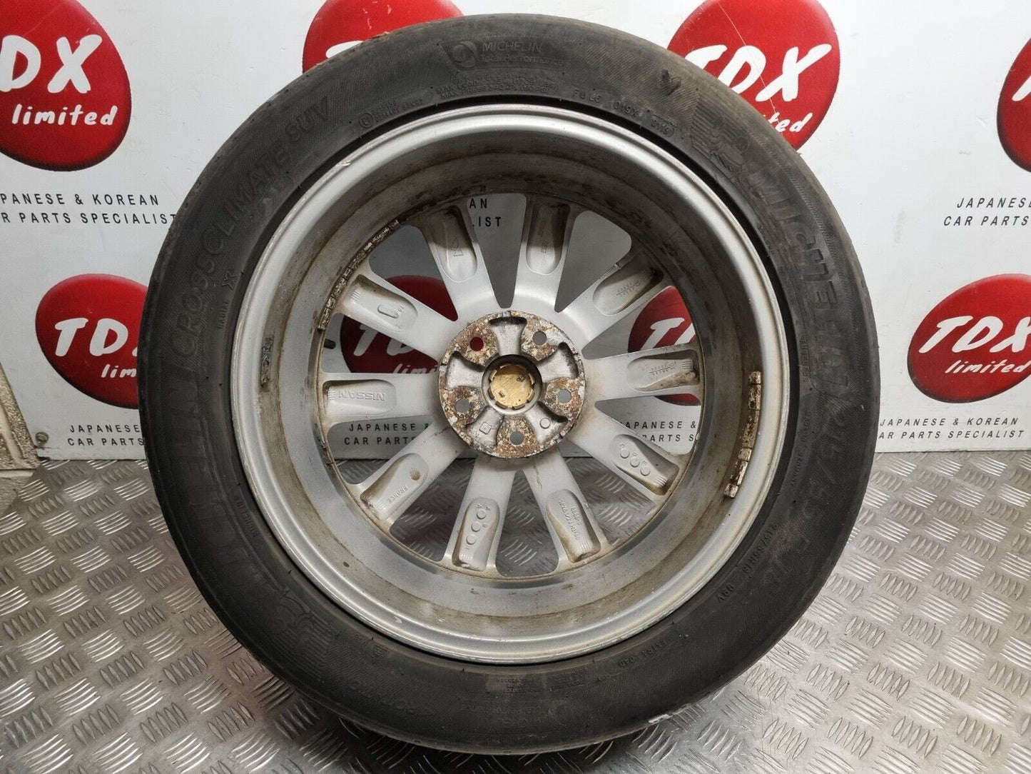 NISSAN QASHQAI J10 2007-2013 18" INCH GENUINE GREY ALLOY WHEEL 215/55/18 JD18A