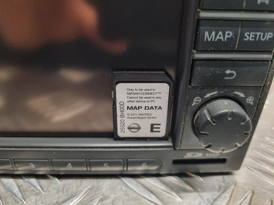 NISSAN QASHQAI J10 2010-2013 GENUINE CD STEREO SAT NAV HEAD UNIT + SD 25915BH30E