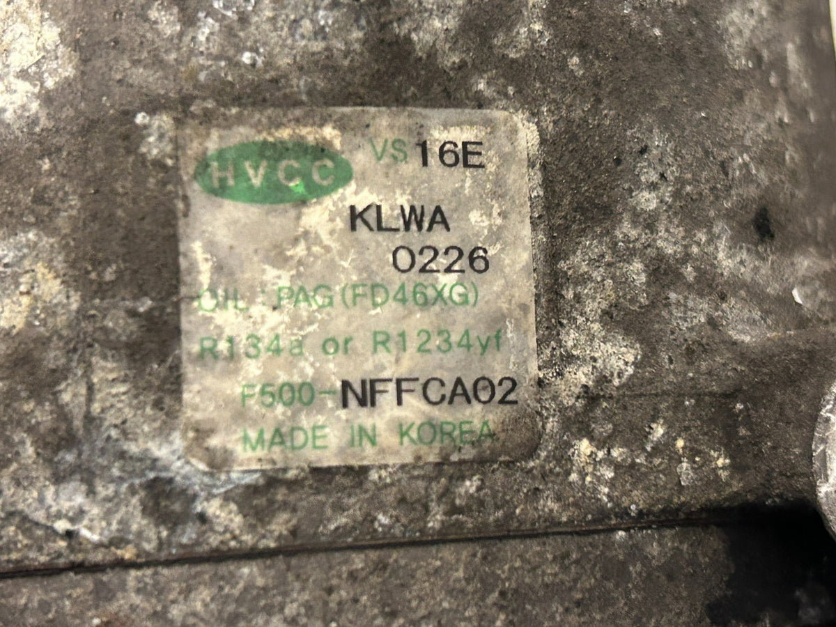 Hyundai Tucson 2015-2020 1.7 Diesel E6 Genuine AC Compressor Pump F500-NFFCA02 - photo 7 of 7