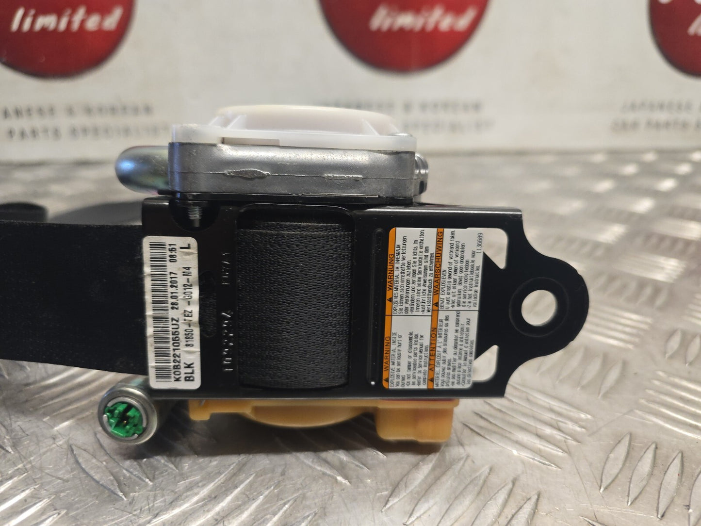 Honda Civic X Mk10 2017-2021 Passengers Side Front Seat Belt 81850-Tez-G012-M4 9