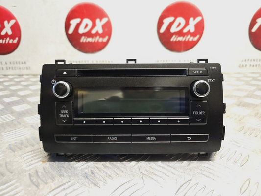 TOYOTA AURIS MK2 2013-2017 GENUINE CD RADIO STEREO PLAYER HEAD UNIT 86120-02880