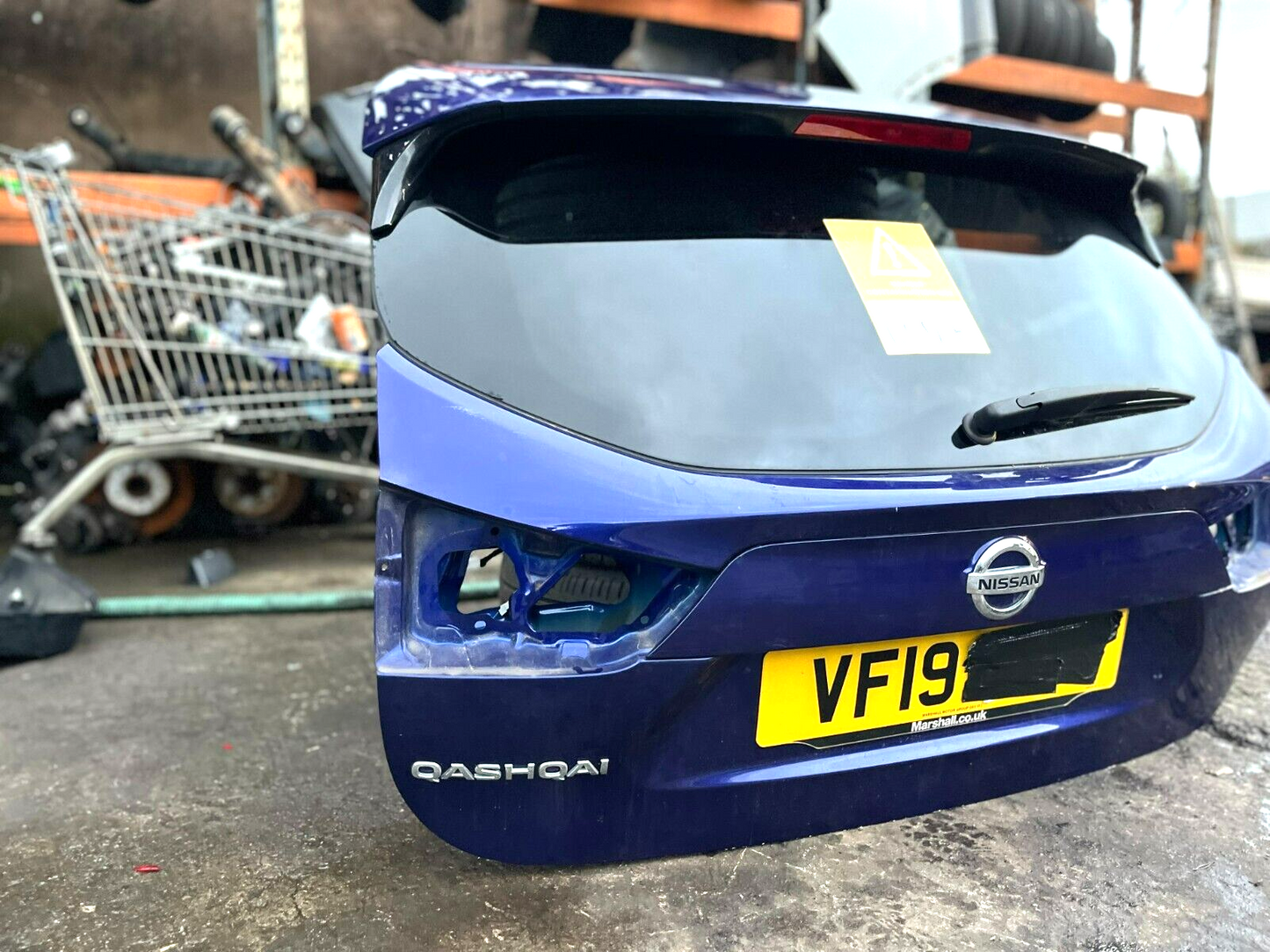 NISSAN QASHQAI J11 MK2 2014-2021 GENUINE REAR TAILGATE SHELL COLLECTION RBN BLUE