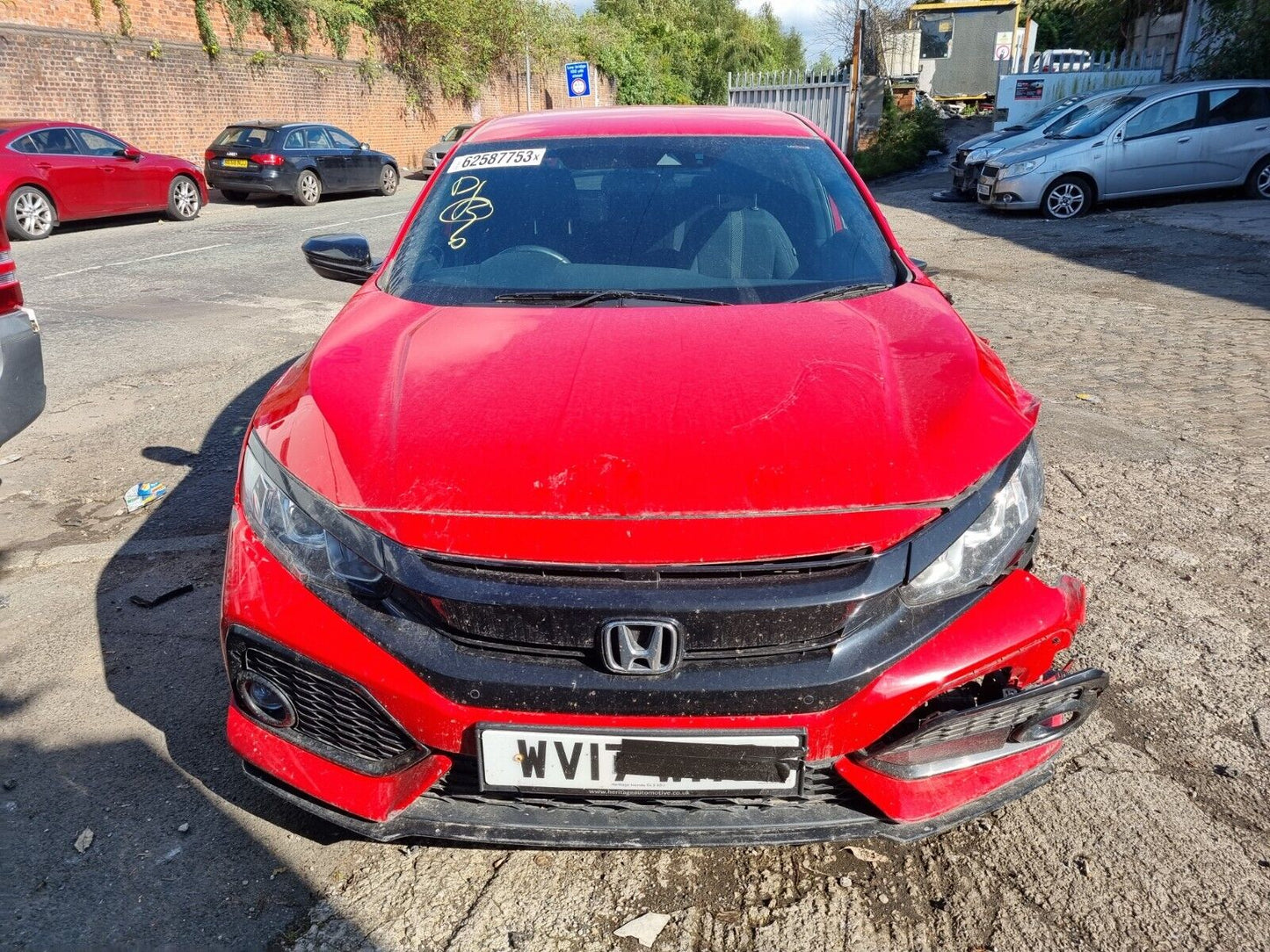 2017 HONDA CIVIC SR MK10 1.0 PETROL VTEC 1 SPEED CVT AUTO FOR PARTS & SPARES