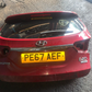 HYUNDAI I40 ESTATE MK1 11-19 GENUINE REAR TAILGATE SHELL RED COLLECTION