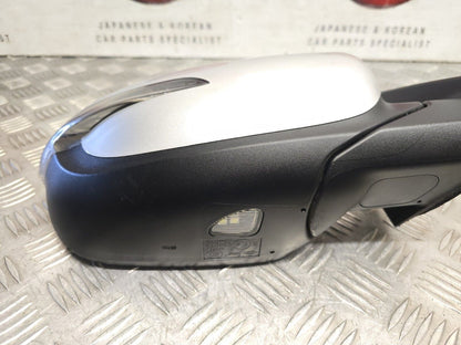 Kia Carens Rp Mk3 2013-2019 Drivers Power Fold Puddle Light Mirror 3D Silver 4