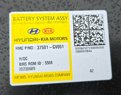 Kia Ev6 2021-2024 Genuine 77.4Kwh High Voltage Li-Ion Battery Pack 37501-Cv051 13