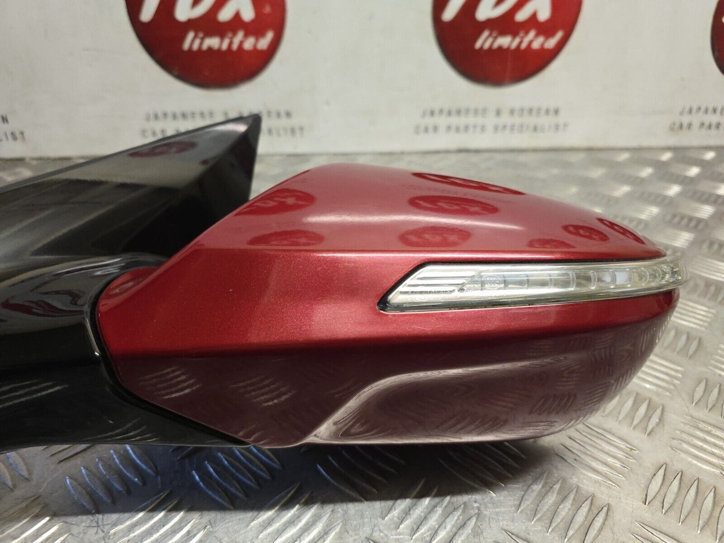 HYUNDAI I40 VF 2011-2019 GENUINE PASSENGERS SIDE POWER FOLD WING MIRROR VR6 RED