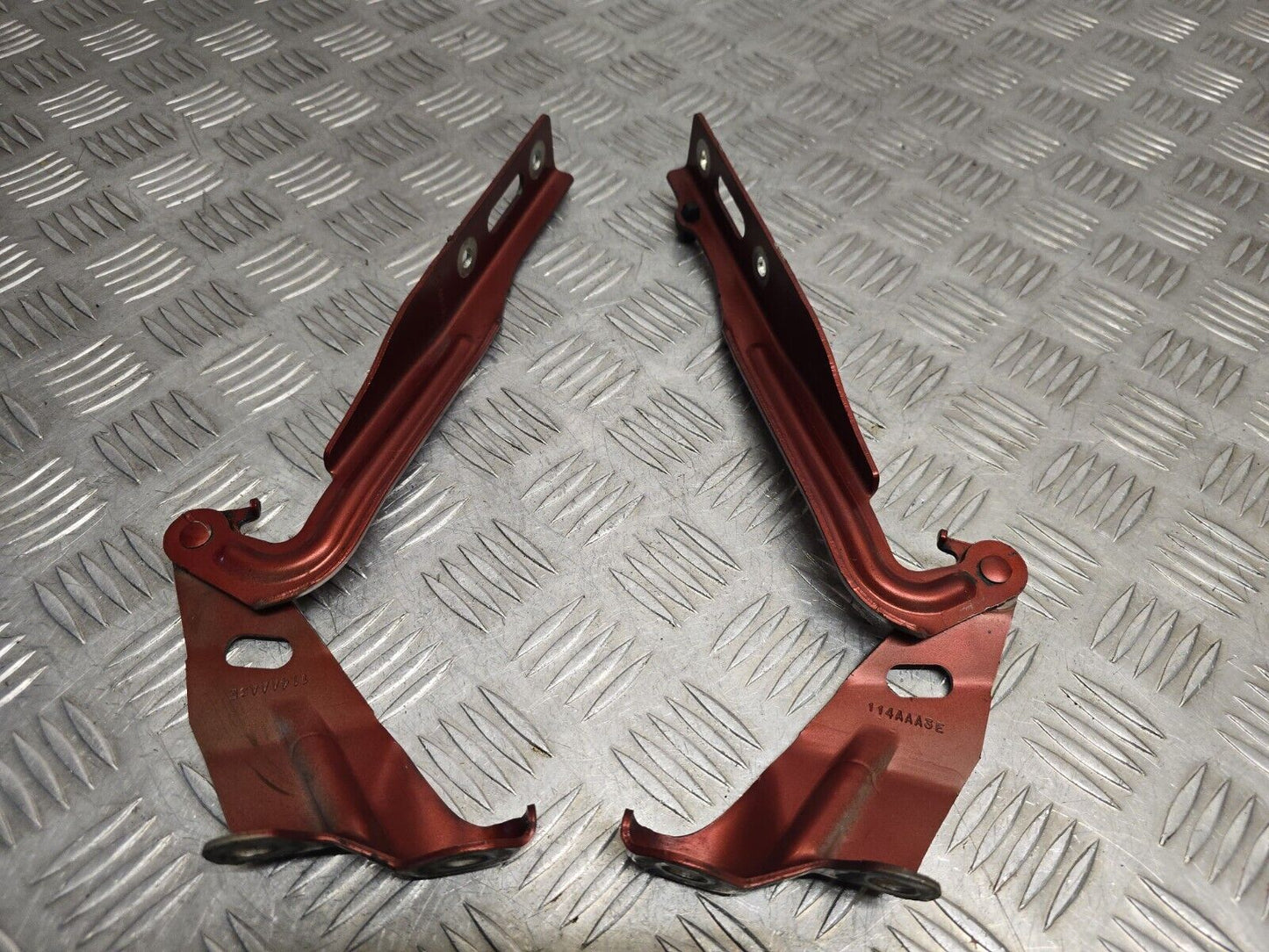 HONDA CR-V MK4 2013-2018 GENUINE BONNET HINGES PAIR SET R539P RED