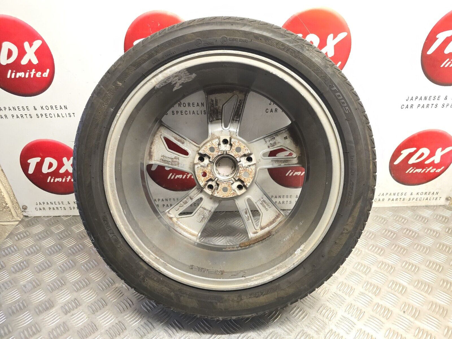 NISSAN JUKE F15 2014-2019 18" RED + GREY ALLOY WHEEL 3.7MM 225/45/18 KE409 1K301