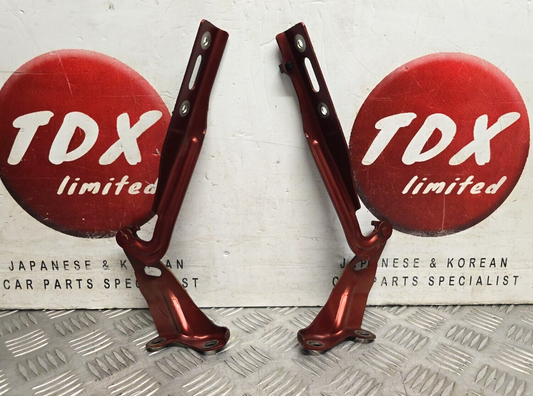 HONDA CR-V MK4 2013-2018 GENUINE BONNET HINGES PAIR SET R539P RED