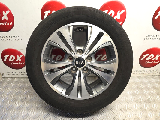 KIA VENGA 2010-2019 16" DIAMOND CUT ALLOY WHEEL 4.0MM TYRE 205/55/16 52910-1P650