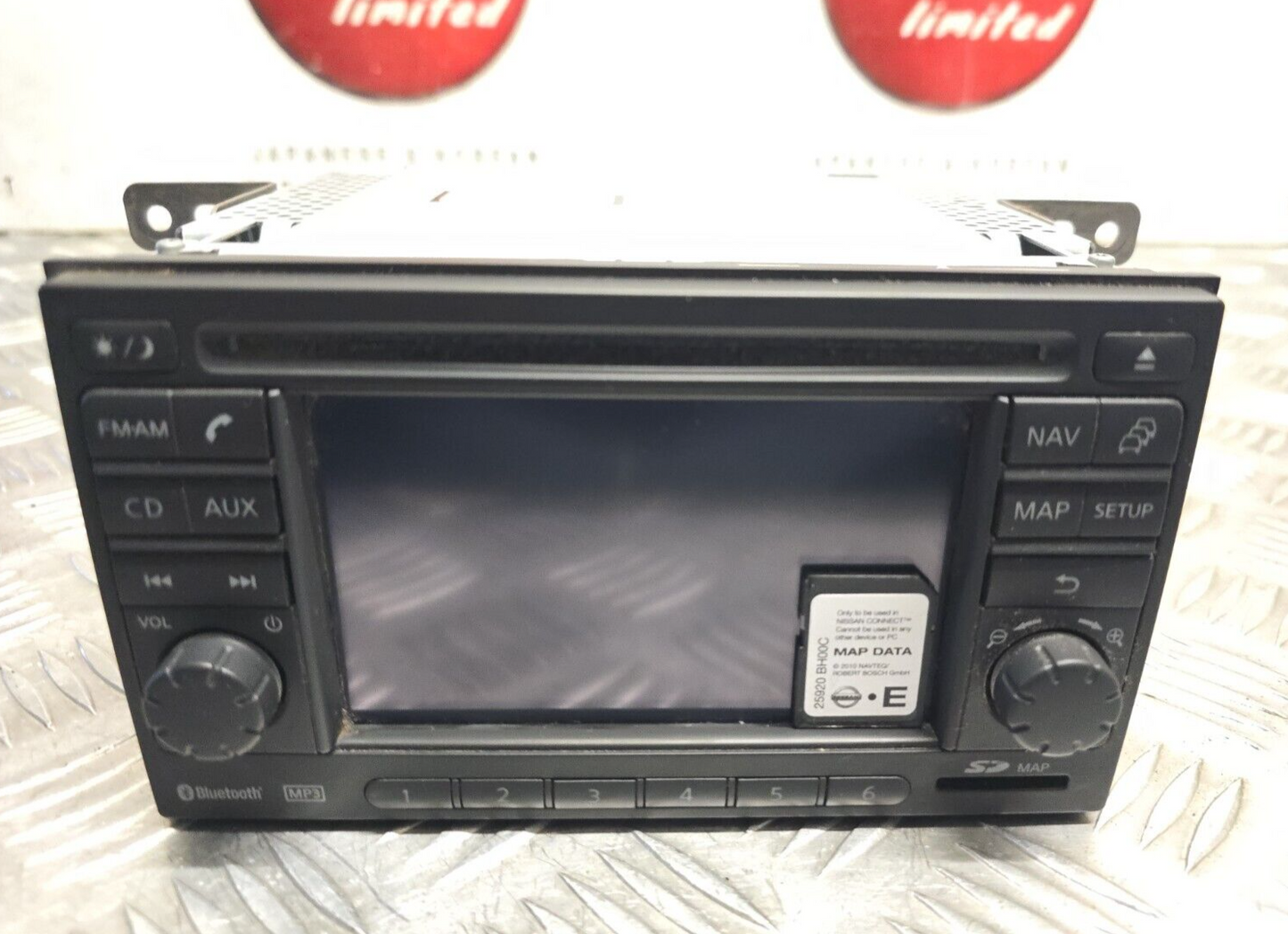 NISSAN NOTE E11 2009-2012 GENUINE SAT NAV MEDIA STEREO HEAD UNIT + SD 25915BH20A