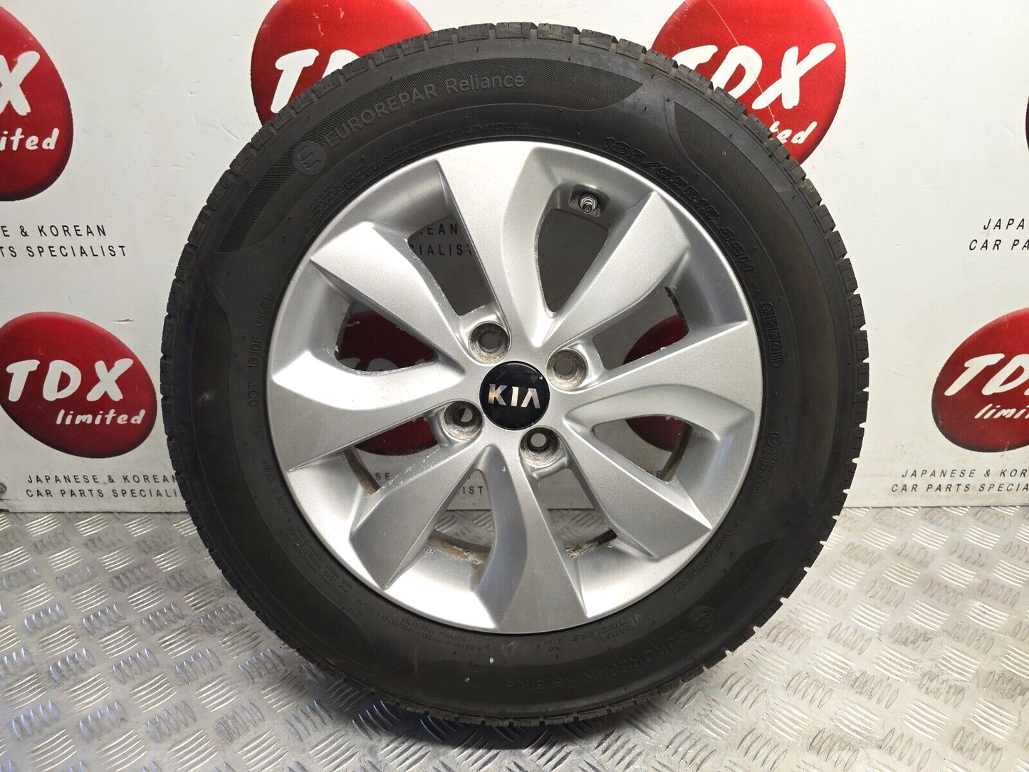 KIA RIO UB MK3 2011-2017 15" INCH ALLOY WHEEL 6.5MM TYRE 185/65/15 52910-1W650