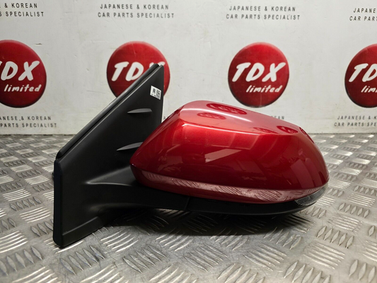 TOYOTA YARIS MK4 2020-2023 GENUINE PASSENGER MANUAL FOLD ELECTRIC MIRROR 3U5 RED