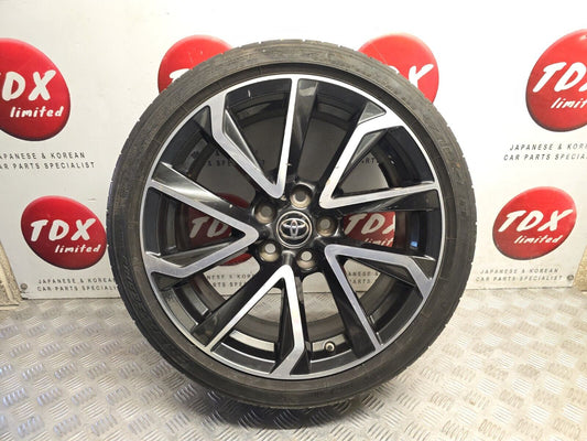 TOYOTA COROLLA MK12 2019-2024 18" DIAMOND CUT ALLOY WHEEL 4.8MM TYRE 225/40/18