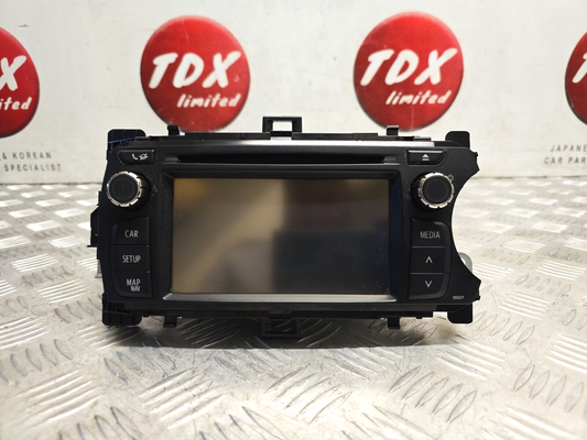 TOYOTA YARIS MK3 2012-2015 GENUINE SAT NAV CD RADIO MEDIA HEAD UNIT 86140-0D020