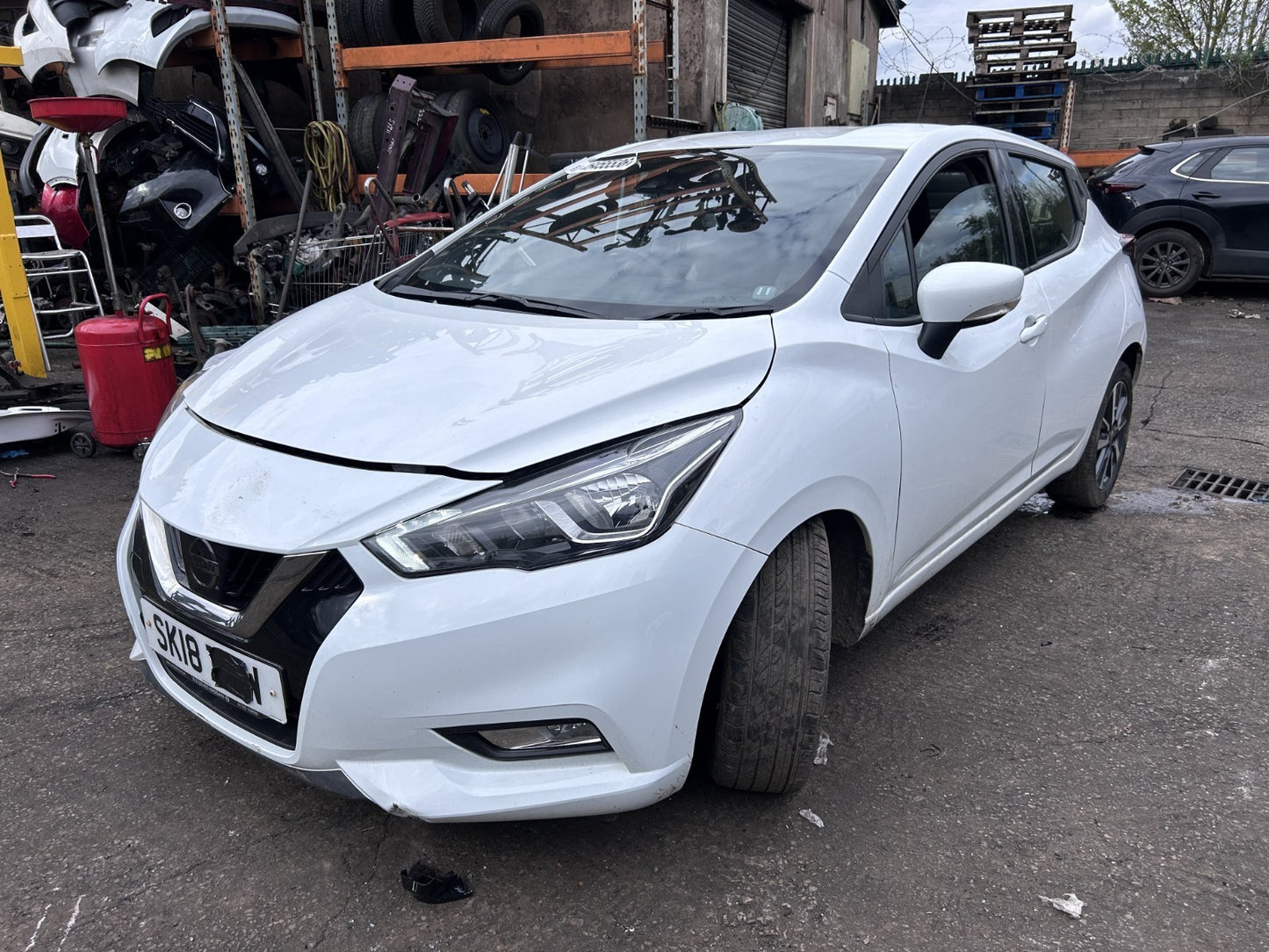 NISSAN MICRA K14 2017-2023 GENUINE PASSENGER SIDE FRONT DOOR SHELL WHITE (369)