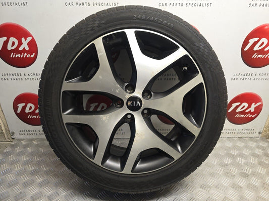 KIA SPORTAGE MK4 2016-2022 19 INCH ALLOY WHEEL 6.5MM TYRE 245/45/19 52910-F1500