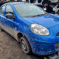 2011 NISSAN MICRA VISIA MK4 K13 1.2 PETROL 5 SPEED MANUAL FOR PARTS & SPARES
