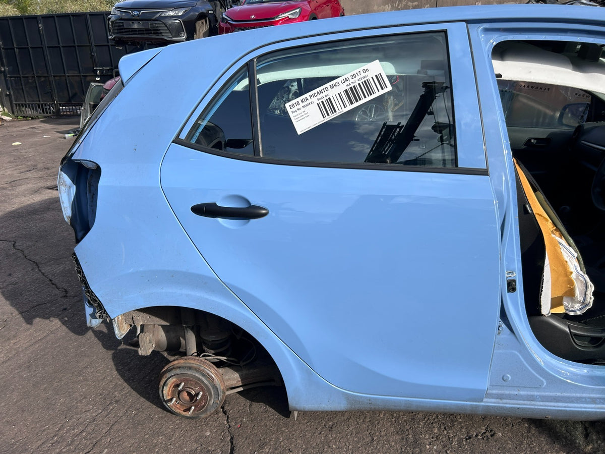 Kia Picanto MK3 2017-2023 Genuine Complete Driver Side Rear Door Abb Alice Blue - photo 1 of 6