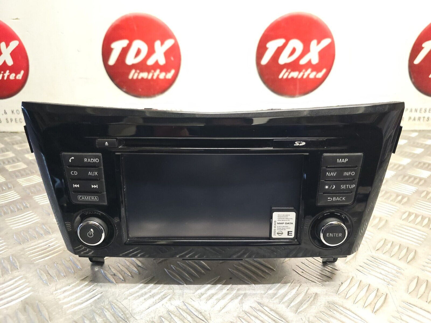 NISSAN QASHQAI J11 2014-2018 GENUINE SAT NAV STEREO CD HEAD UNIT + SD 259154ET2A