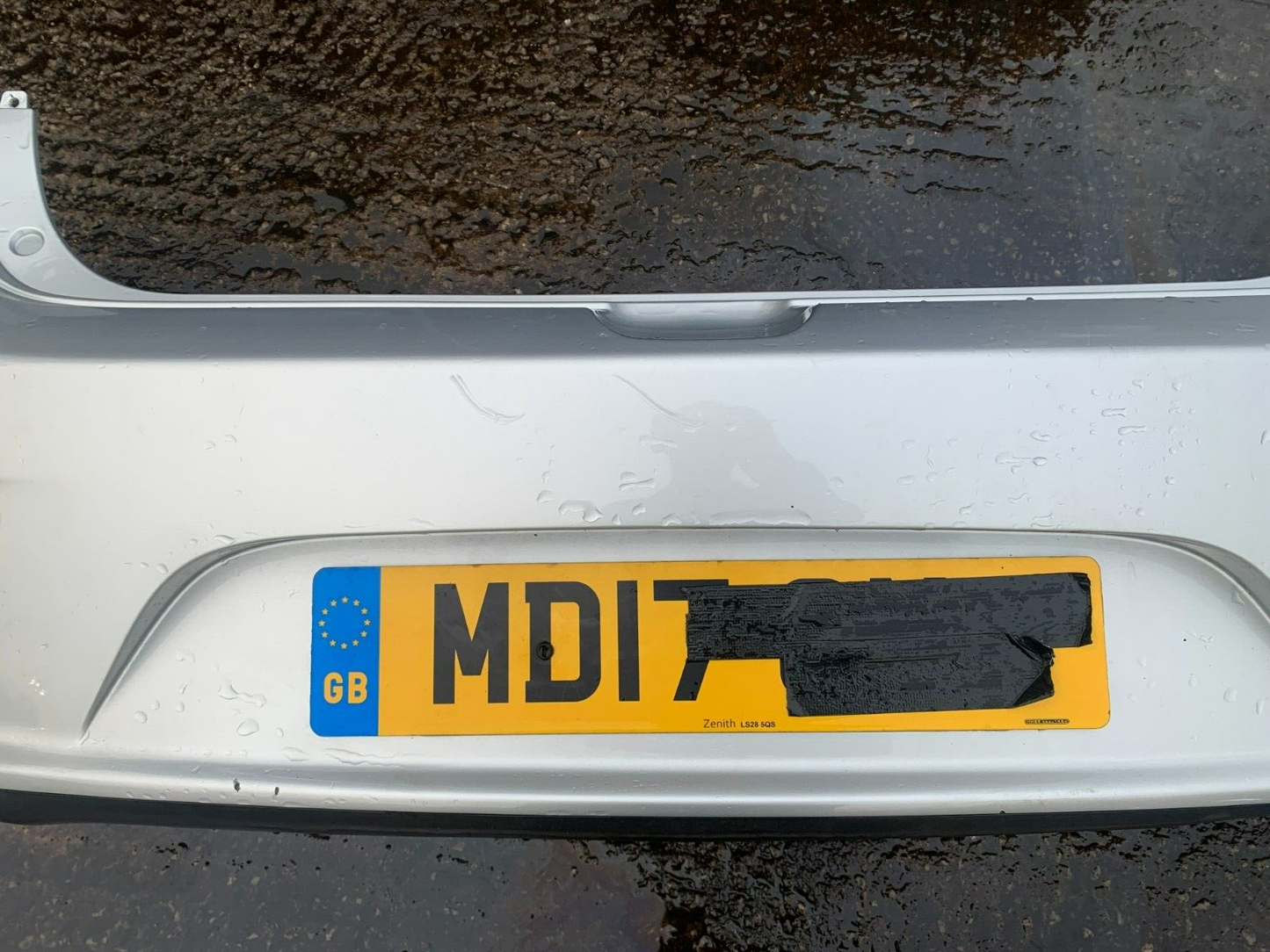 KIA CEED MK2 2015-2019 FACELIFT GENUINE REAR BUMPER SILVER