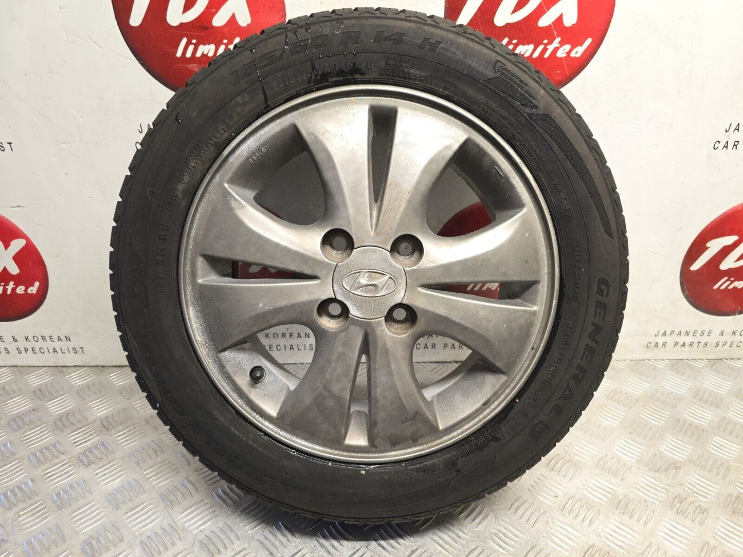 HYUNDAI I10 2007-2013 14" INCH GENUINE ALLOY WHEEL 5.3MM 165/60/14 52910-0X251