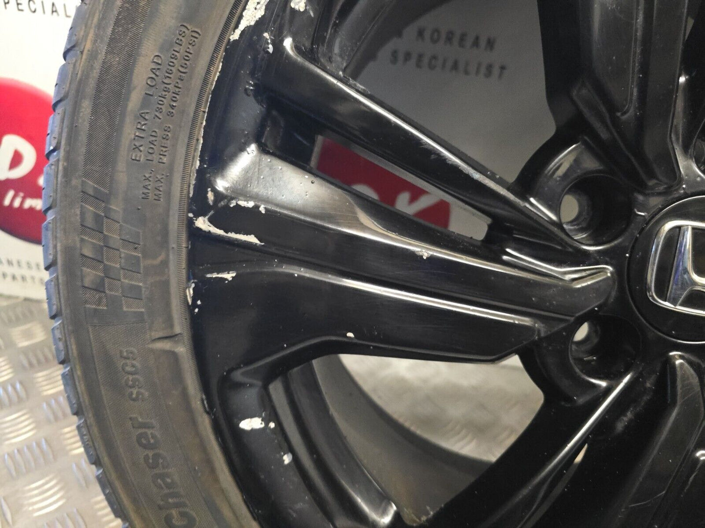 HONDA CIVIC X 2017-2022 17" INCH GENUINE ALLOY WHEEL BLACK 6MM 235/45/17 17080A