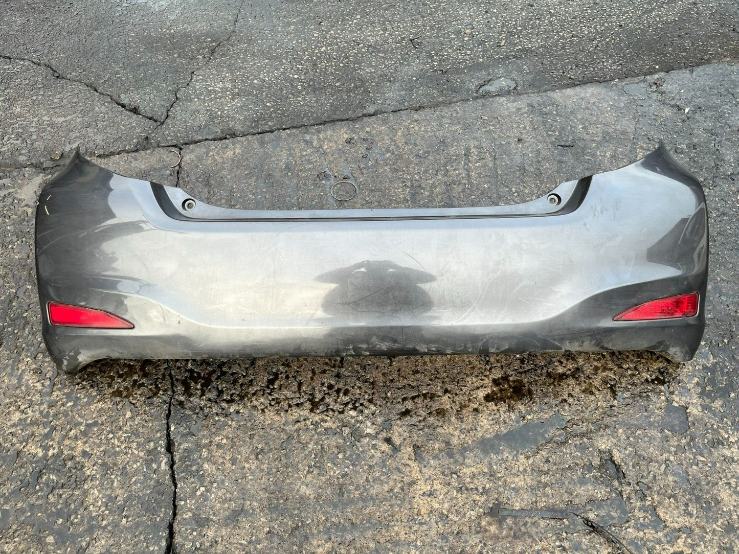 TOYOTA YARIS MK3 2012-2014 GENUINE COMPLETE REAR BUMPER 1G3 GREY COLLECTION