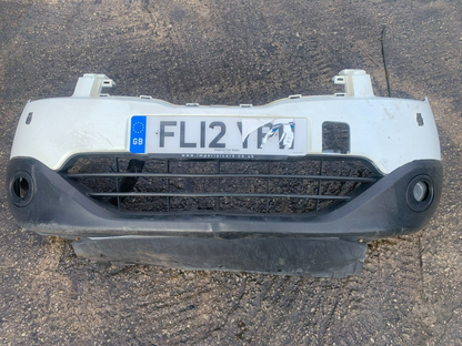 NISSAN QASHQAI J10 2010-2013 GENUINE FACELIFT FRONT BUMPER WHITE COLLECTION