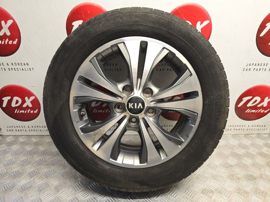 KIA VENGA 2010-2019 16" DIAMOND CUT ALLOY WHEEL 5.4MM TYRE 205/55/16 52910-1P650