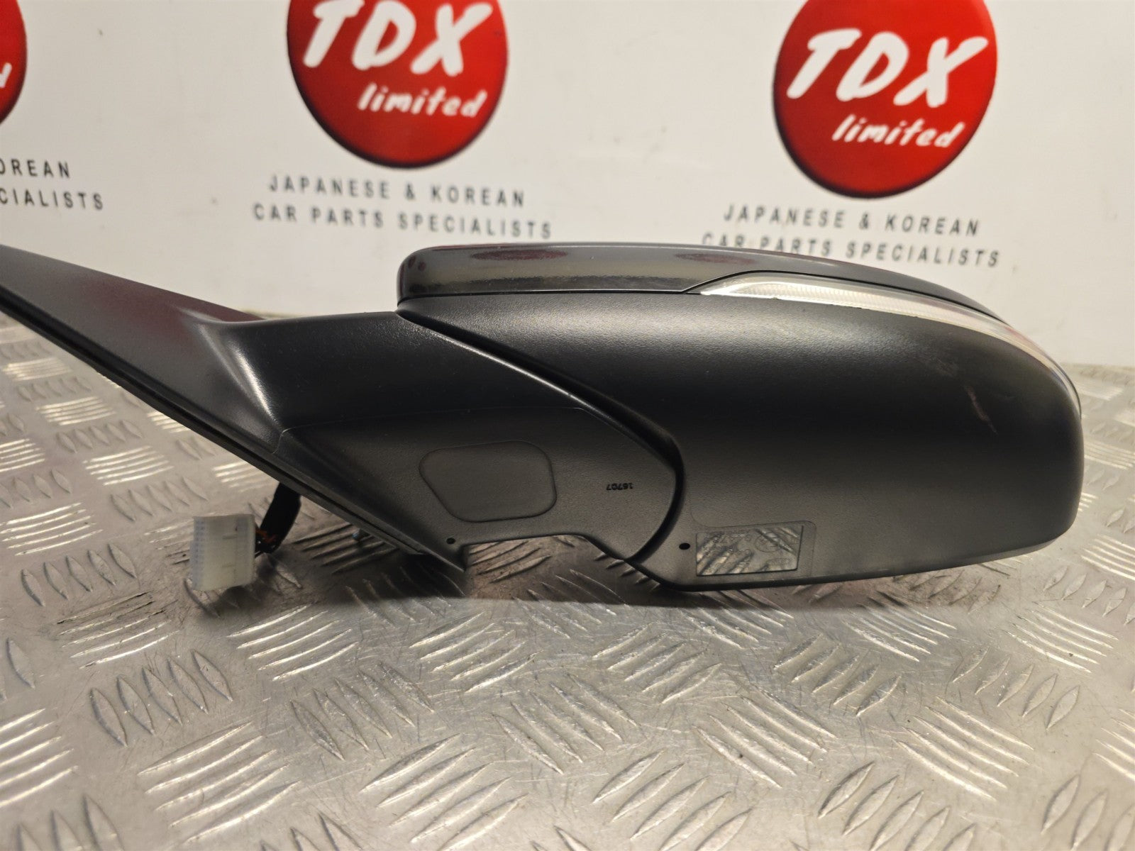 Kia Optima JF MK4 2016-2019 Passengers Power Fold Mirror Abp Black 87610-D4910 - photo 4 of 12