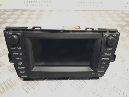 TOYOTA PRIUS MK3 2009-2015 SAT NAV STEREO MEDIA DISPLAY SCREEN UNIT 86120-47410