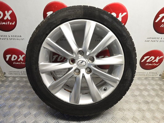 LEXUS IS300H MK3 17" INCH 2014-2020 GENUINE ALLOY WHEEL 5.39MM TREAD 225/45/17