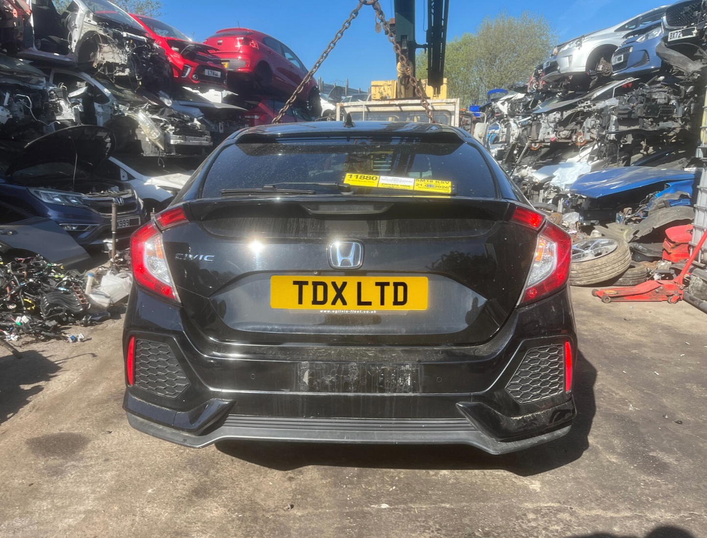 2018 Honda Civic Sr Mk10 Fk9 1.6 I-Dtec Diesel 6 Speed Manual Vehicle For Breaking And Parts 1