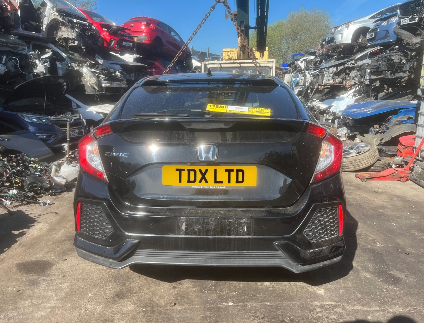 2018 Honda Civic Sr Mk10 Fk9 1.6 I-Dtec Diesel 6 Speed Manual Vehicle For Breaking And Parts 1