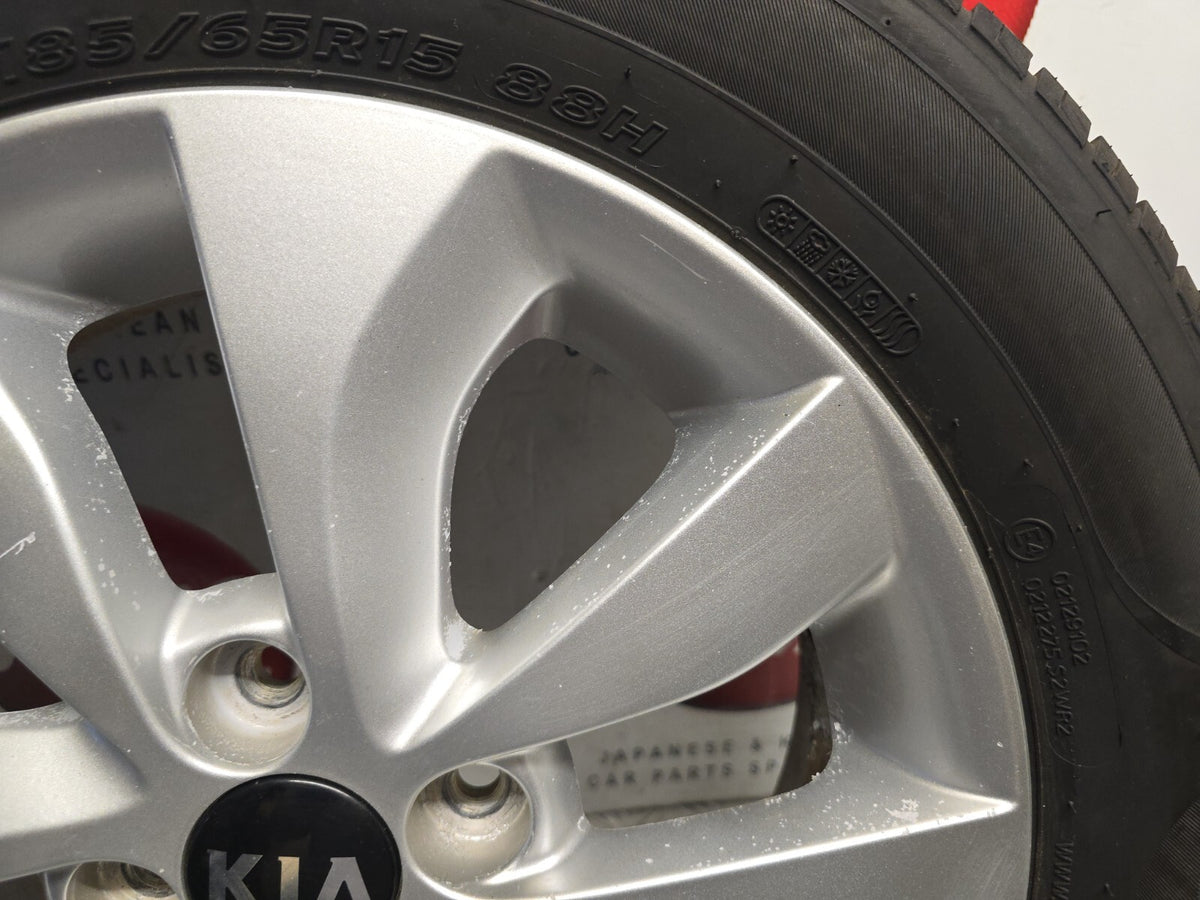 KIA RIO UB MK3 2011-2017 15" INCH ALLOY WHEEL 6.6MM TYRE 185/65/15 52910-1W650