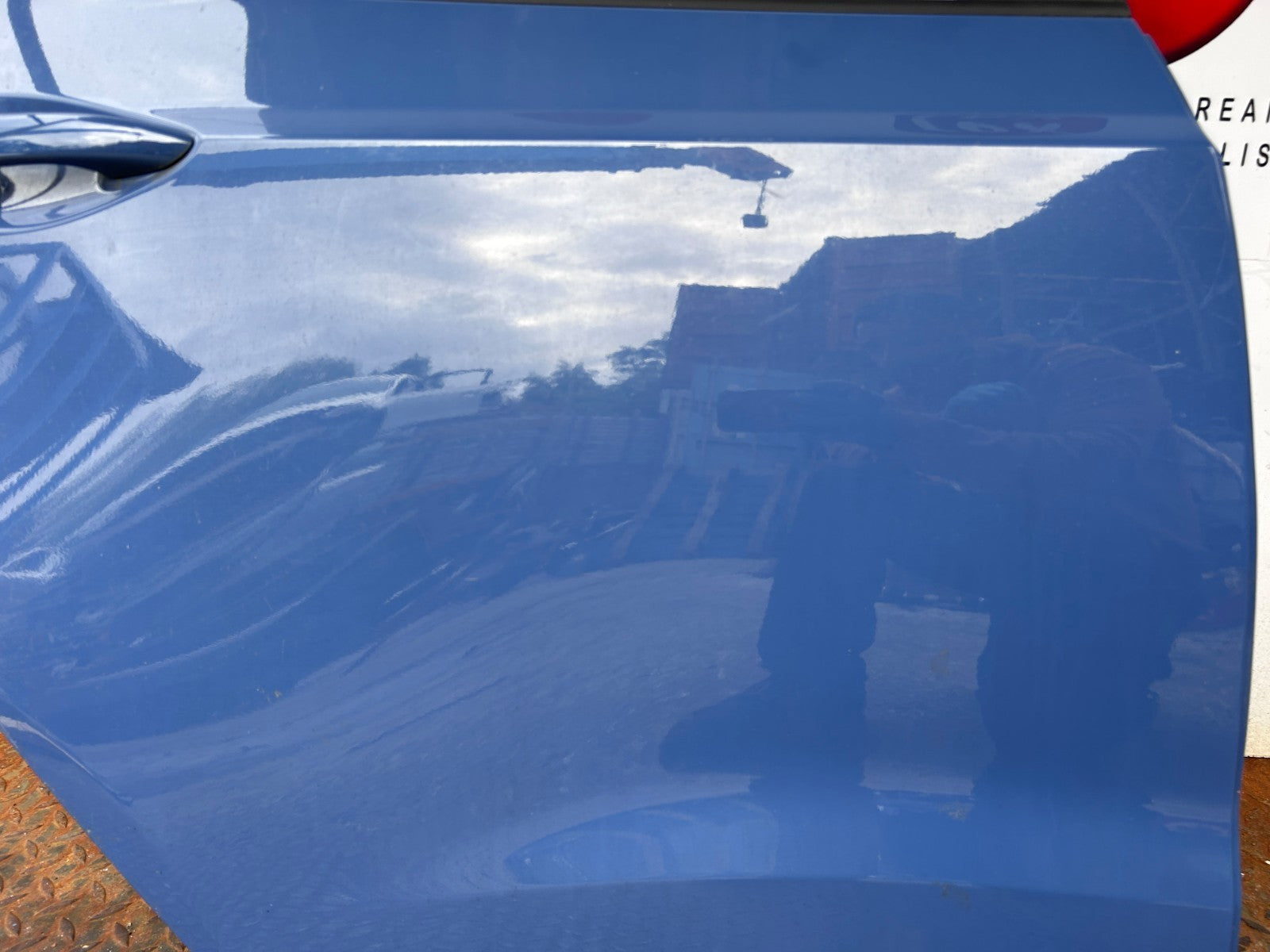 Hyundai I10 Mk2 2014-2020 Genuine Driver Side Rear Door Shell Blue (X3U) 10