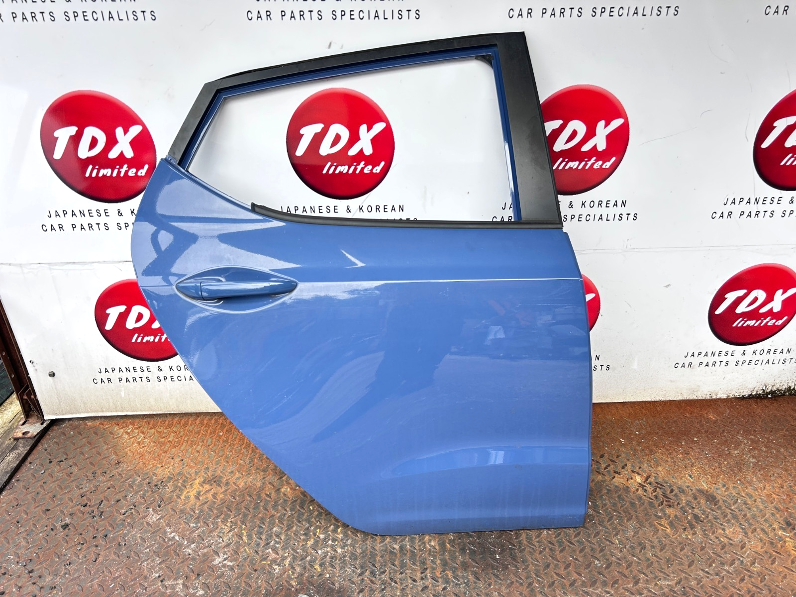 Hyundai I10 Mk2 2014-2020 Genuine Driver Side Rear Door Shell Blue (X3U) 1