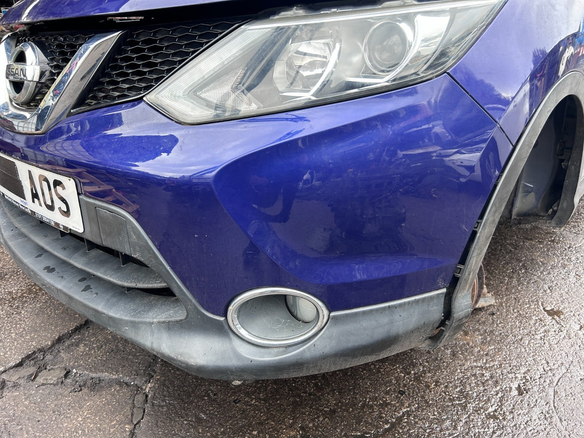 Nissan Qashqai J11 Pre-fl 2014-2017 Complete Front Bumper + Grlle Blue (rbn) - photo 2 of 9