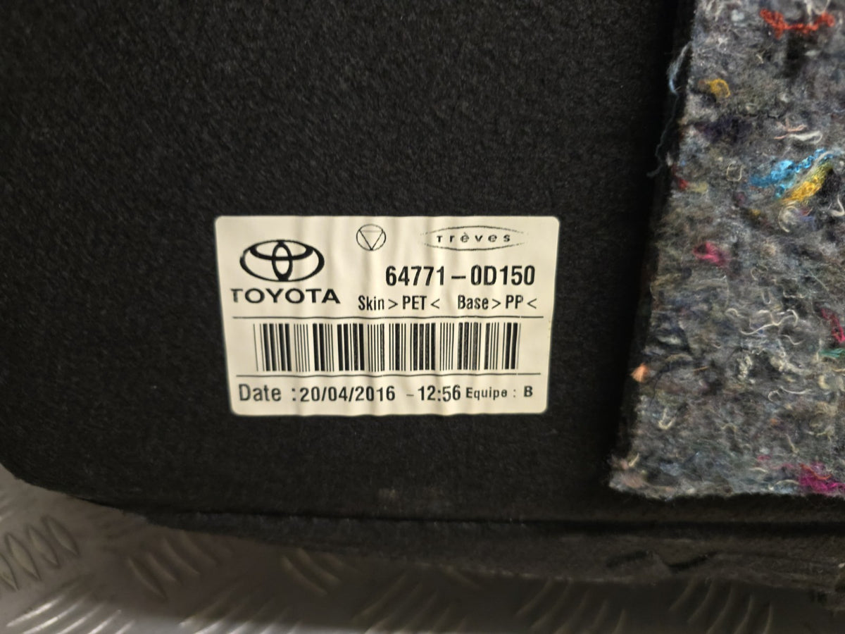 Toyota Yaris XP130 2012-2020 Genuine Boot Floor Carpet Cover Liner 64771-0D150 - photo 6 of 7