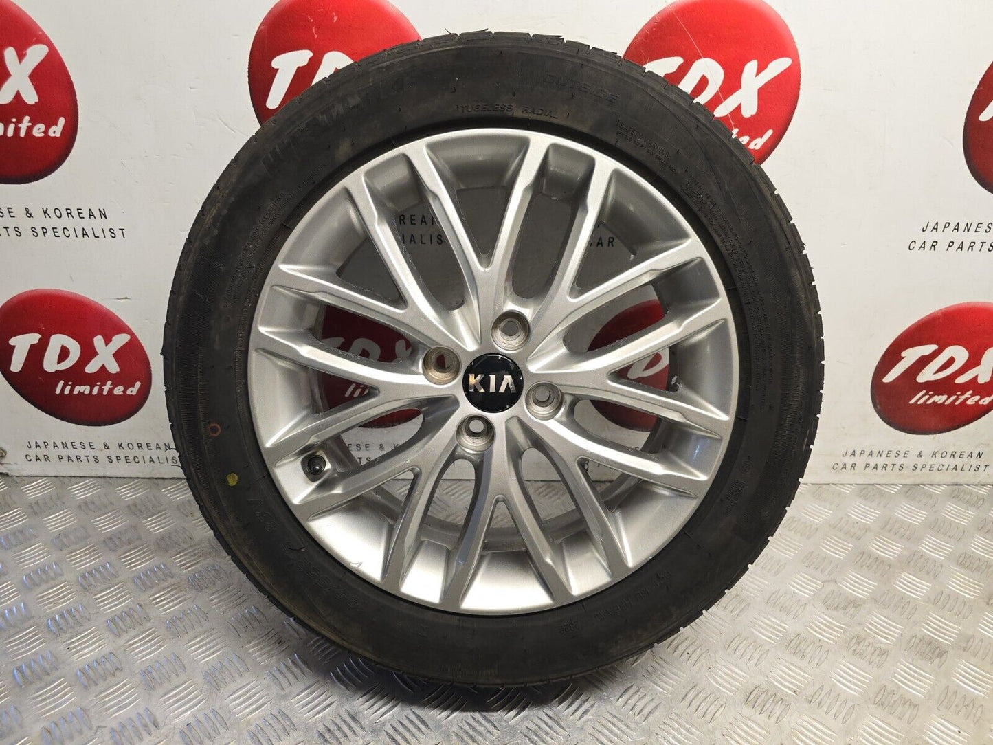 KIA RIO MK4 16" INCH 2018-2023 ALLOY WHEEL DAMAGED TYRE 195/55/16 52910-H8200