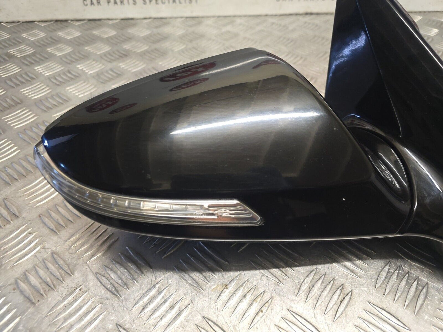 HYUNDAI I40 VF 2011-2019 GENUINE DRIVERS SIDE MANUAL FOLD WING MIRROR BN BLACK